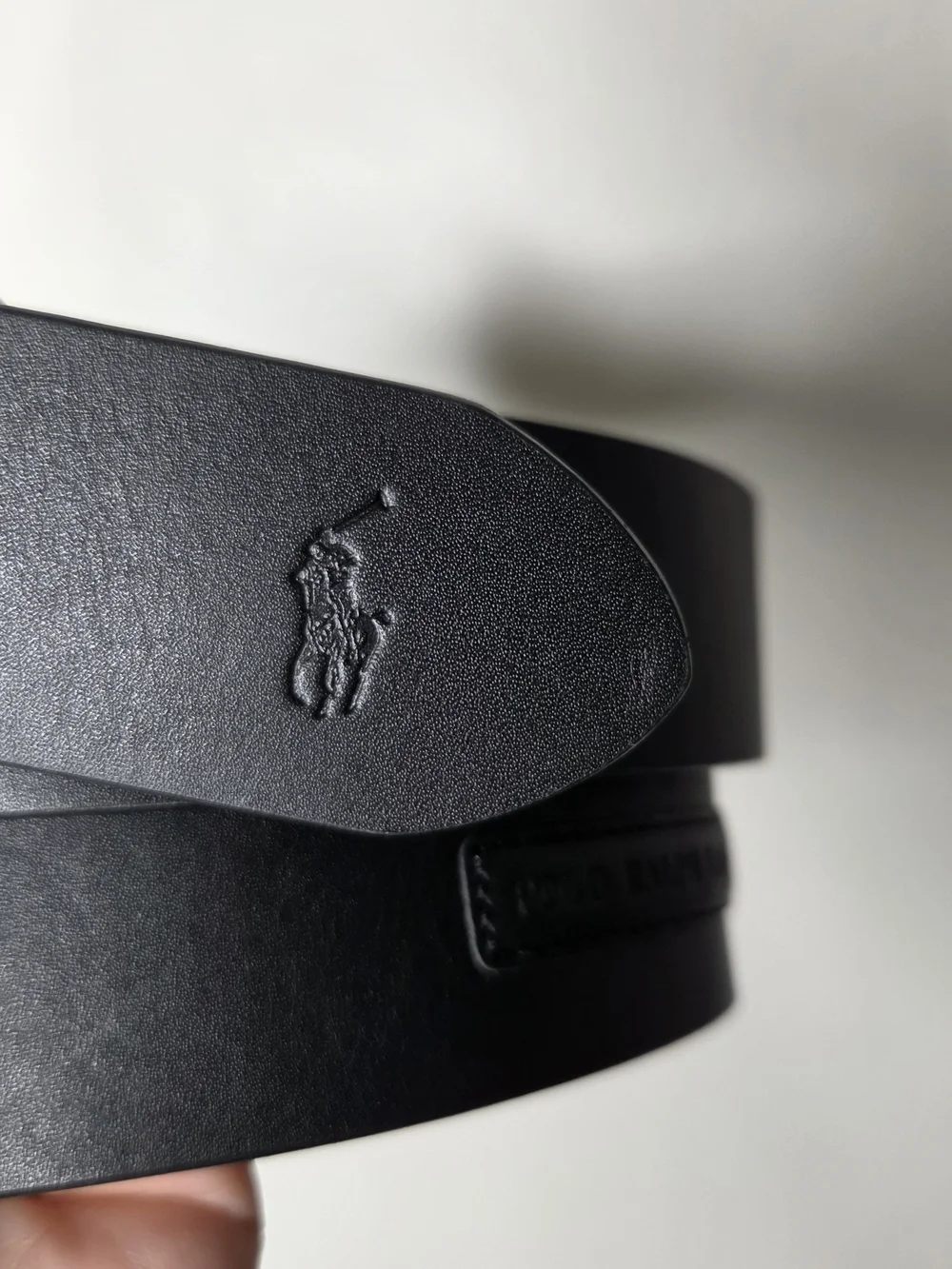 Polo by Ralph Lauren Black Leather Men's Belt